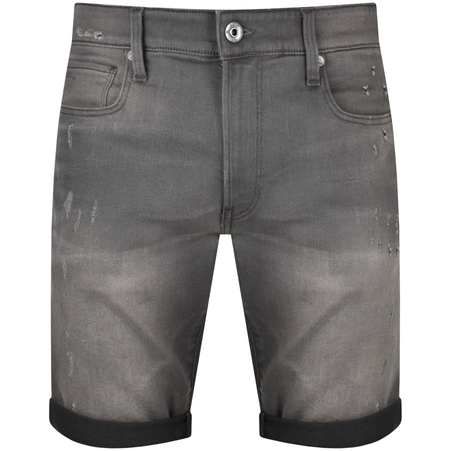 G Star Raw 3301 Denim Shorts Grey